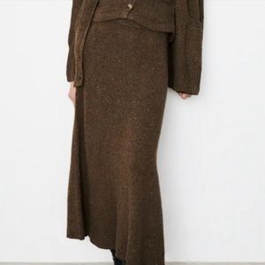 Zara knit maxi skirt size large